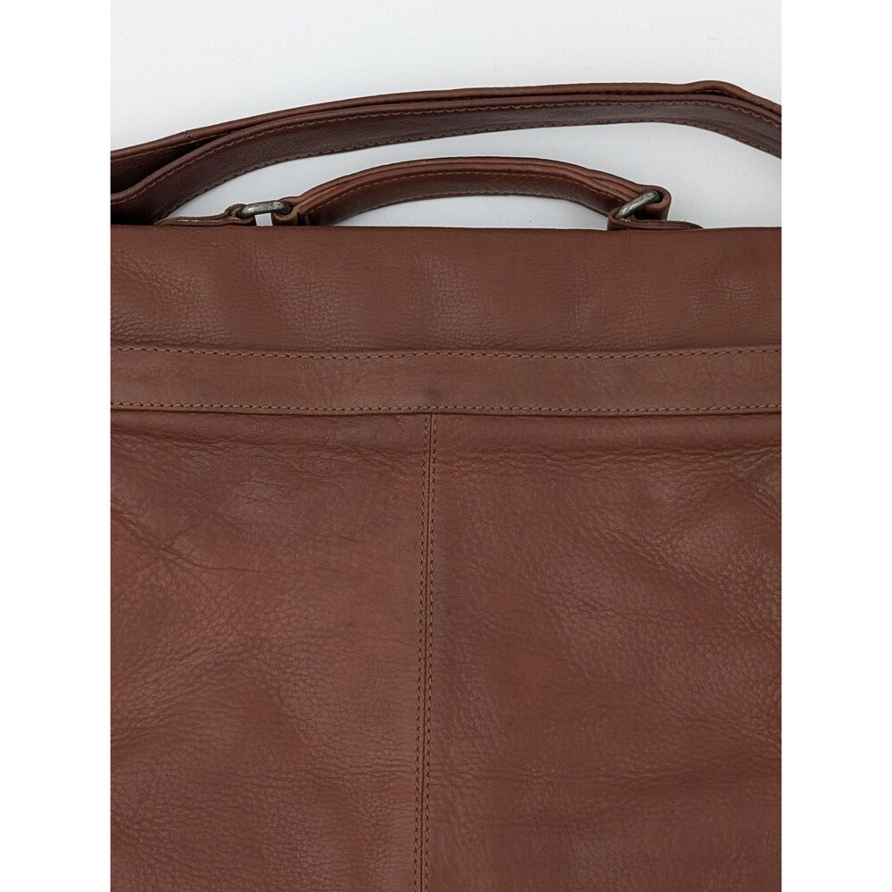 The British Belt Company Genuine Leather Messenger Bag Satchel Briefcase Brown - Picture 7 of 16